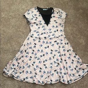 Unique Urban Outfitters Flower Mini Dress